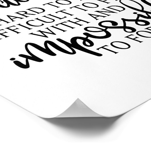 Een echt geweldige leraar is moeilijk te vinden poster (Hoek)