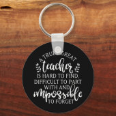 Een echt geweldige leraar is moeilijk te vinden sleutelhanger (Voorkant)