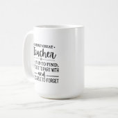 Een echt geweldige leraar koffiemok (Voorkant links)