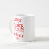 Een echt geweldige leraar rode koffie Mok (Voorkant links)