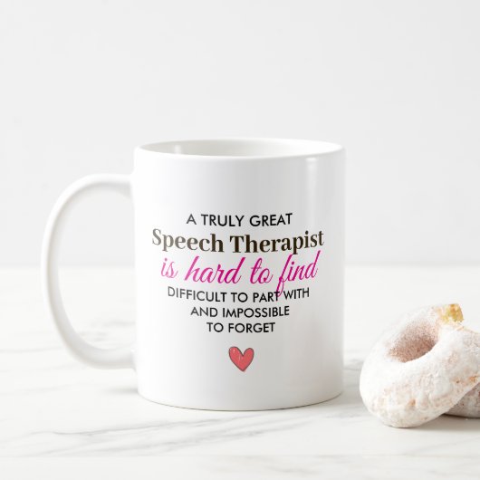 Een echt geweldige logopedist – Persoonlijke naam Koffiemok (Met donut)