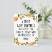 Een echt geweldige medewerker briefkaart (Staand voorkant)