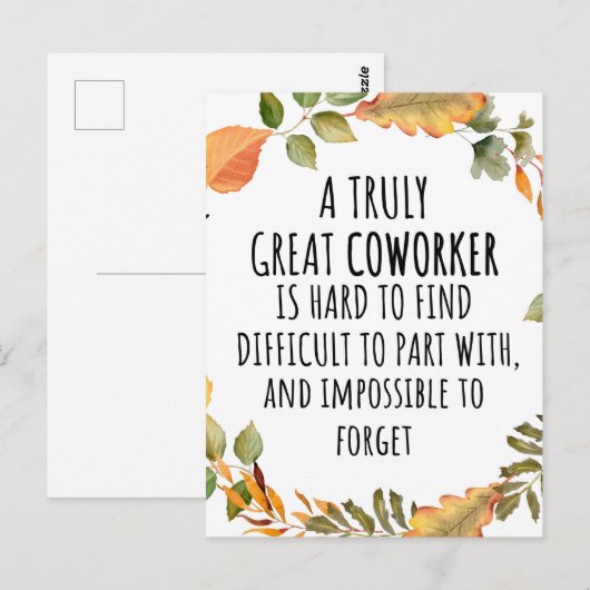 Een echt geweldige medewerker briefkaart (Voorkant / Achterkant)