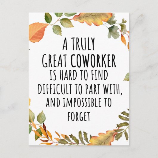 Een echt geweldige medewerker briefkaart (Voorkant)