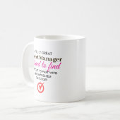 Een echt geweldige projectmanager - gepersonalisee koffiemok (Voorkant links)
