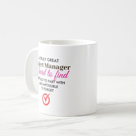 Een echt geweldige projectmanager - gepersonalisee koffiemok (Voorkant links)