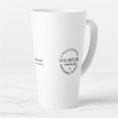 Een echt geweldige vrijwilliger latte mok (Rechterhoek)