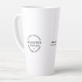 Een echt geweldige vrijwilliger latte mok (Linkerhoek)