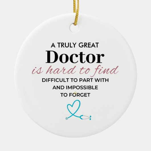 Een echt geweldigeEen echt geweldige dokter – Pers Keramisch Ornament (Voorkant)