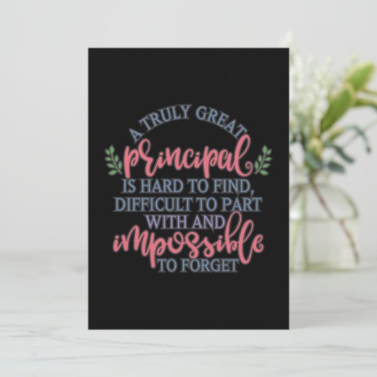 Een echt groot hoofd is moeilijk te vinden bedankkaart (Staand voorkant)