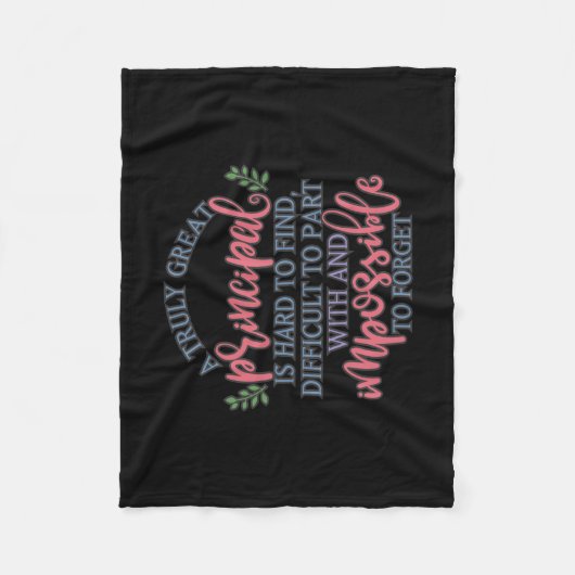 Een echt groot hoofd is moeilijk te vinden fleece deken (Voorkant)