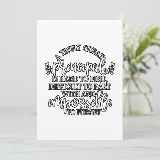 Een echt groot hoofd is moeilijk te vinden kaart (Staand voorkant)