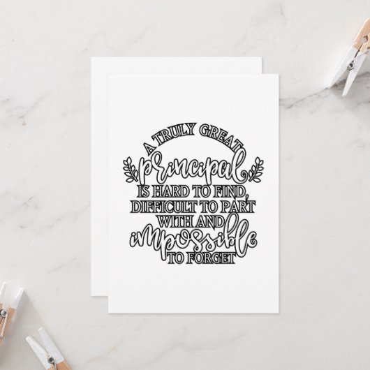 Een echt groot hoofd is moeilijk te vinden kaart (Voorkant / Achterkant in situ)