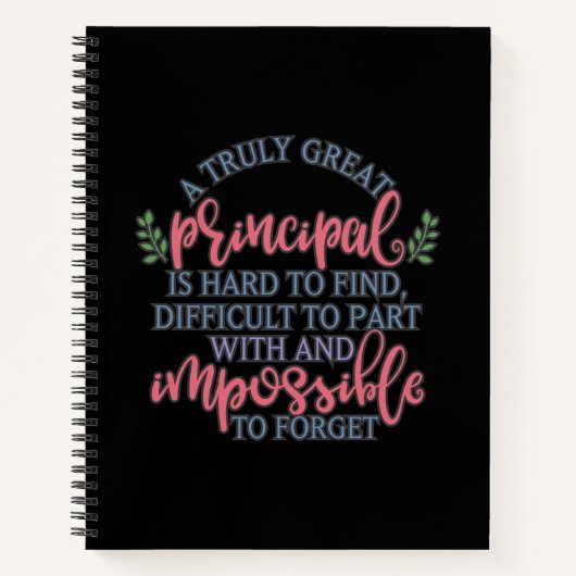 Een echt groot hoofd is moeilijk te vinden notitieboek (Voorkant)