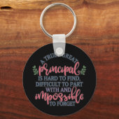 Een echt groot hoofd is moeilijk te vinden sleutelhanger (Voorkant)