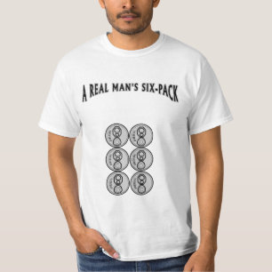 Een echt Man van zes-pak T-shirt