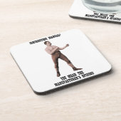 Een echt overdreven Man Bier Onderzetter (Linkerzijde)