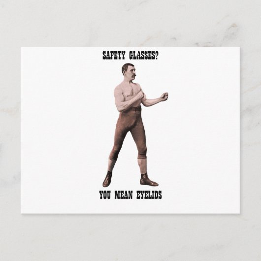 Een echt overdreven Man Briefkaart (Voorkant)