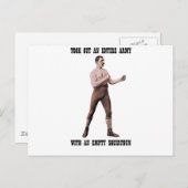 Een echt overdreven Man Briefkaart (Voorkant / Achterkant)