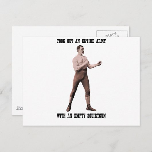 Een echt overdreven Man Briefkaart (Voorkant / Achterkant)