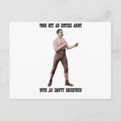 Een echt overdreven Man Briefkaart (Voorkant)