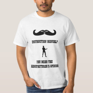 Een echt overdreven Man - Instruction Manual? T-shirt