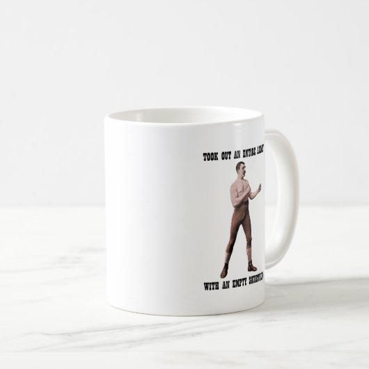 Een echt overdreven Man Koffiemok (Voorkant rechts)