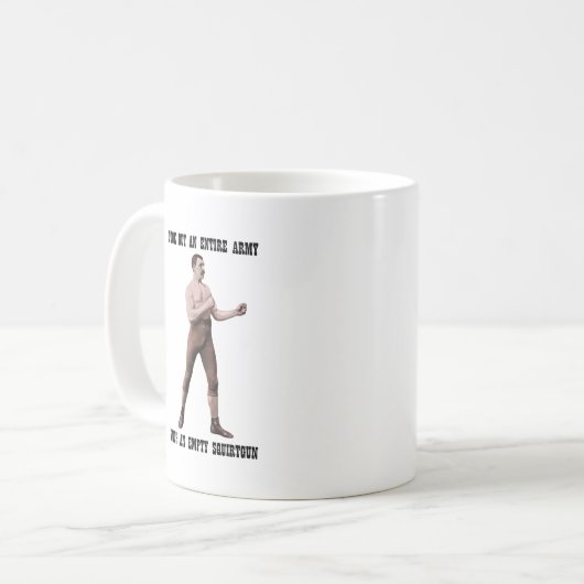 Een echt overdreven Man Koffiemok (Voorkant links)