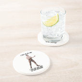 Een echt overdreven Man Zandsteen Onderzetter (Zijkant)