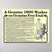 Een echt Poster van 1900 Washer (Voorkant)
