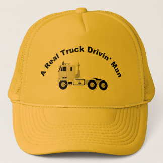 Een echt Truck Drivin Man Mesh Pet - Geel
