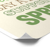 Een echt voedselmanifest poster (Hoek)