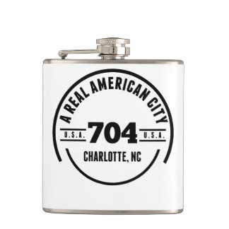 Een echte Amerikaanse City Charlotte NC Heupfles