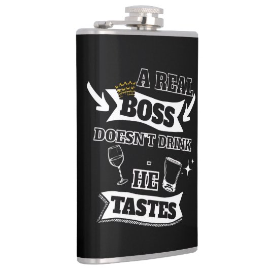 Een echte baas heupfles (Rechts)