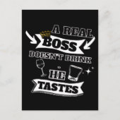 Een echte baas quote briefkaart (Voorkant)