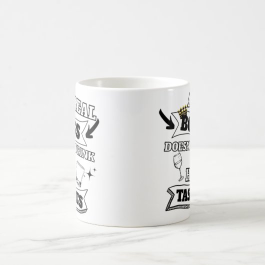 Een echte baas quote koffiemok (Center)