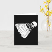 Een echte badminton shuttle birdie kaart (Gele Bloem)