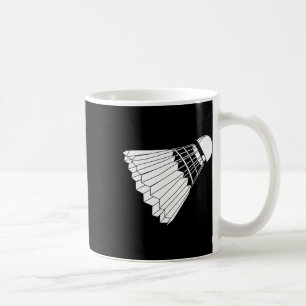 Een echte badminton shuttle birdie koffiemok