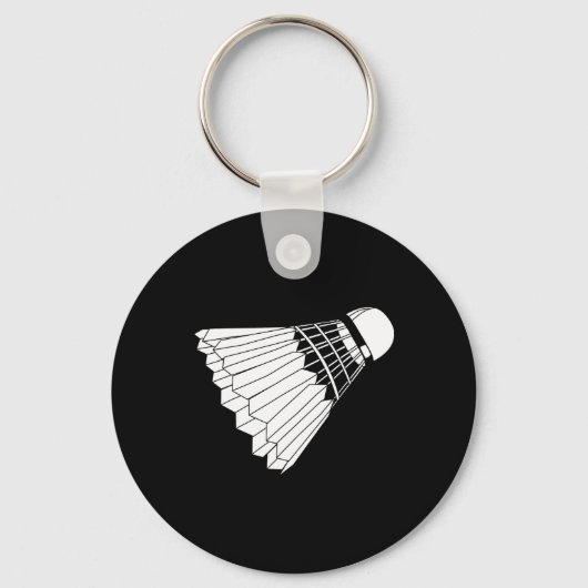 Een echte badminton shuttle birdie sleutelhanger (Voorkant)