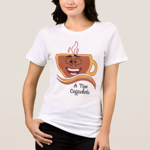 Een Echte Coffeebever Koffie Tri-Blend Shirt