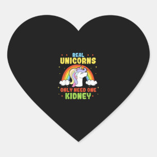 Een echte eenhoorn heeft maar één donor of donor n hart sticker