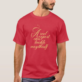 Een echte expert kan schaalbare vectorafbeeldingen t-shirt