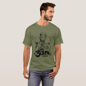 Een echte gamer slaapt nooit t-shirt (Voorkant volledig)