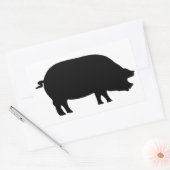 Een echte ham rechthoekige sticker (Envelop)