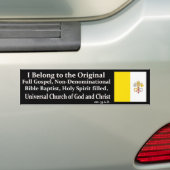 Eén echte kerk bumpersticker (Op auto)