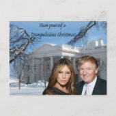 Een echte kerst van Donald en Melania Briefkaart (Voorkant)