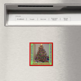 Een echte kerstboom magneet