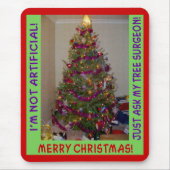 Een echte kerstboom muismat (Voorkant)