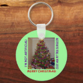 Een echte kerstboom sleutelhanger (Voorkant)
