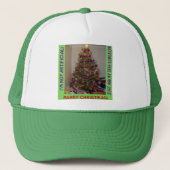 Een echte kerstboom trucker pet (Voorkant)